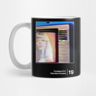 Fontaines D.C. - Television Screens / Minimalist Style Graphic Design Mug